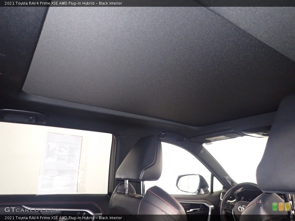 Black Interior Sunroof for the 2021 Toyota RAV4 Prime XSE AWD Plug-In Hybrid #145474716