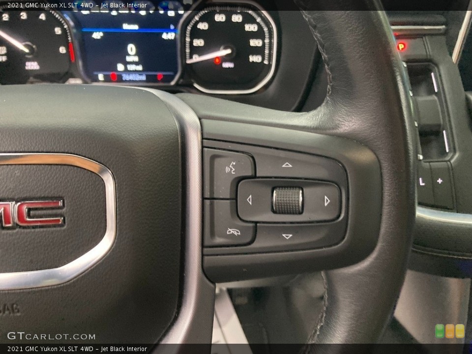 Jet Black Interior Steering Wheel for the 2021 GMC Yukon XL SLT 4WD #145474914