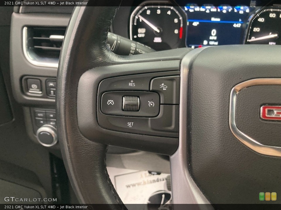 Jet Black Interior Steering Wheel for the 2021 GMC Yukon XL SLT 4WD #145474926
