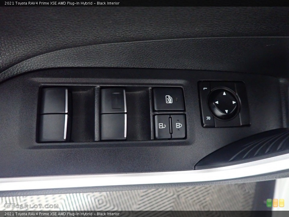 Black Interior Controls for the 2021 Toyota RAV4 Prime XSE AWD Plug-In Hybrid #145474944