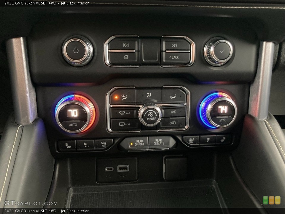 Jet Black Interior Controls for the 2021 GMC Yukon XL SLT 4WD #145475052