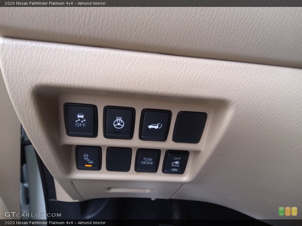 Almond Interior Controls for the 2020 Nissan Pathfinder Platinum 4x4 #145475430
