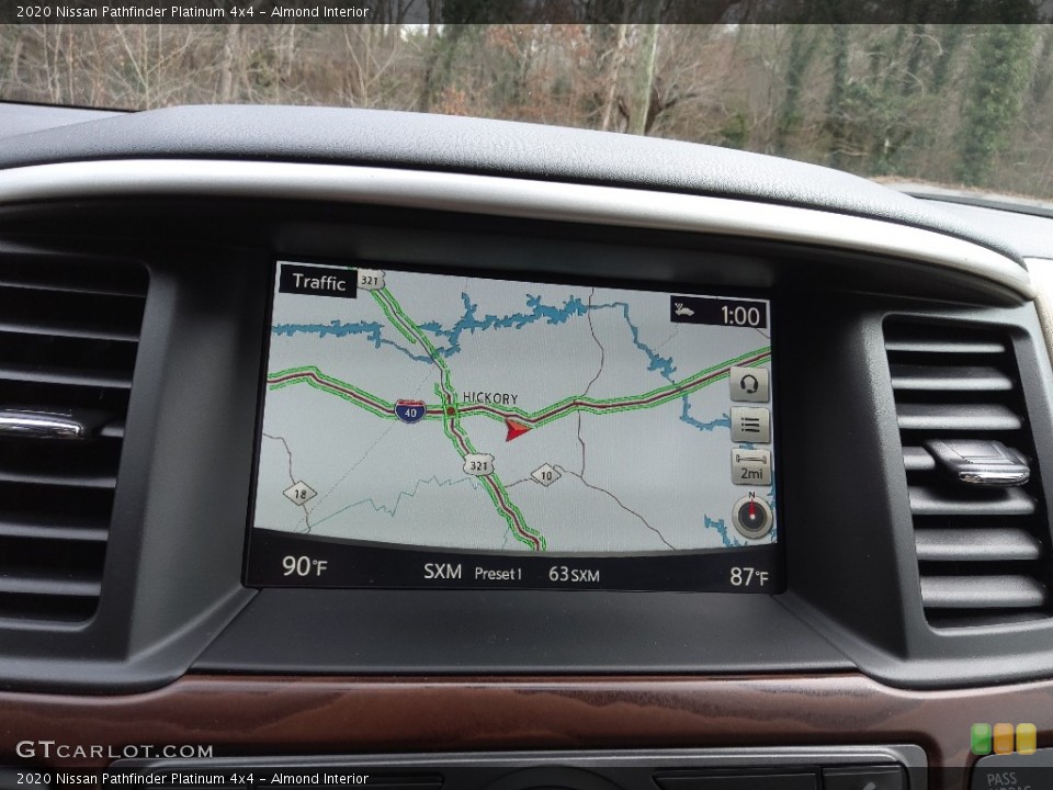 Almond Interior Navigation for the 2020 Nissan Pathfinder Platinum 4x4 #145475502