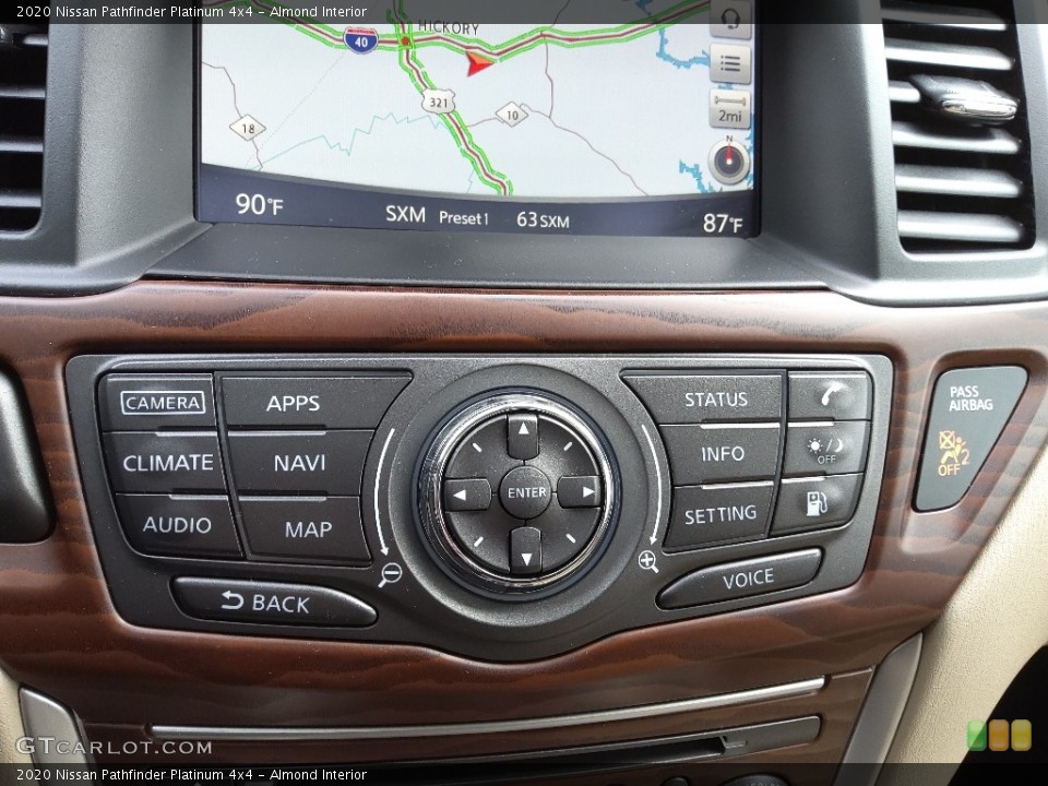 Almond Interior Controls for the 2020 Nissan Pathfinder Platinum 4x4 #145475528