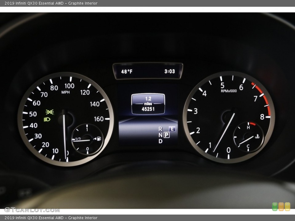 Graphite Interior Gauges for the 2019 Infiniti QX30 Essential AWD #145477400