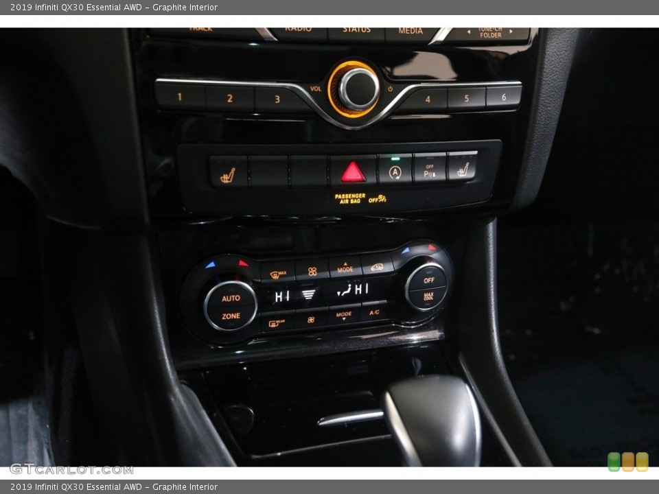 Graphite Interior Controls for the 2019 Infiniti QX30 Essential AWD #145477434