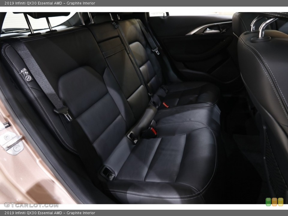 Graphite Interior Rear Seat for the 2019 Infiniti QX30 Essential AWD #145477458