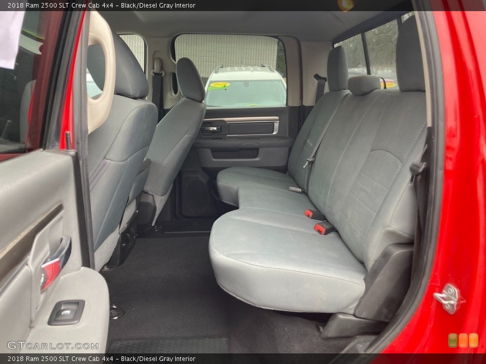 Black/Diesel Gray Interior Rear Seat for the 2018 Ram 2500 SLT Crew Cab 4x4 #145478536