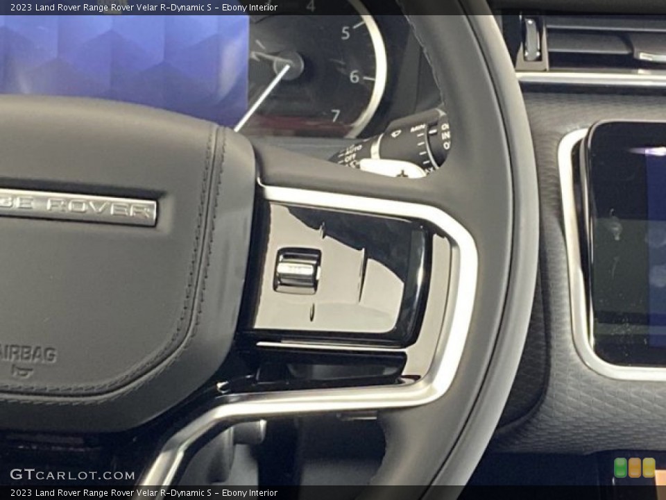 Ebony Interior Steering Wheel for the 2023 Land Rover Range Rover Velar R-Dynamic S #145479021