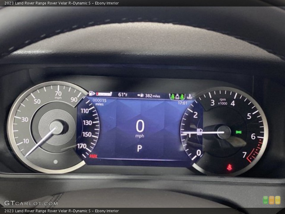 Ebony Interior Gauges for the 2023 Land Rover Range Rover Velar R-Dynamic S #145479057