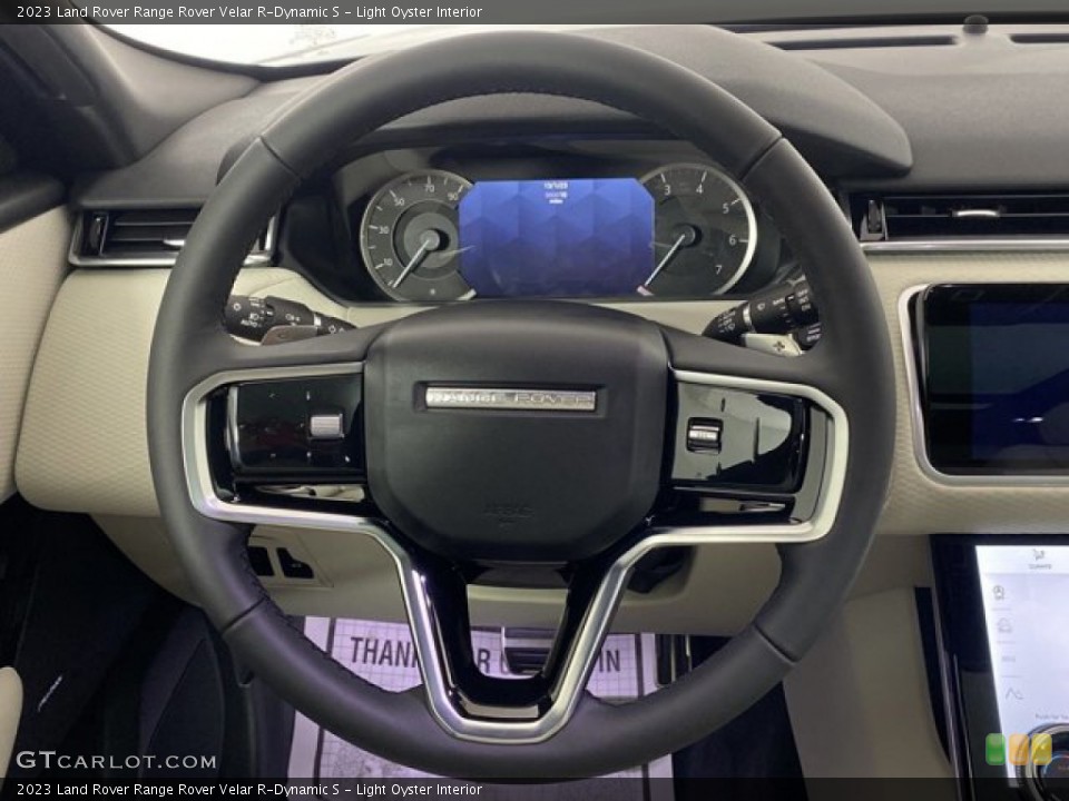 Light Oyster Interior Steering Wheel for the 2023 Land Rover Range Rover Velar R-Dynamic S #145479224