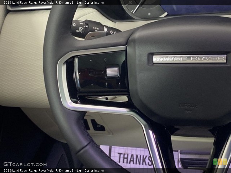 Light Oyster Interior Steering Wheel for the 2023 Land Rover Range Rover Velar R-Dynamic S #145479231