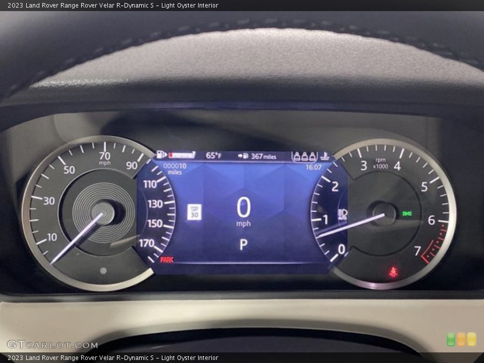 Light Oyster Interior Gauges for the 2023 Land Rover Range Rover Velar R-Dynamic S #145479282