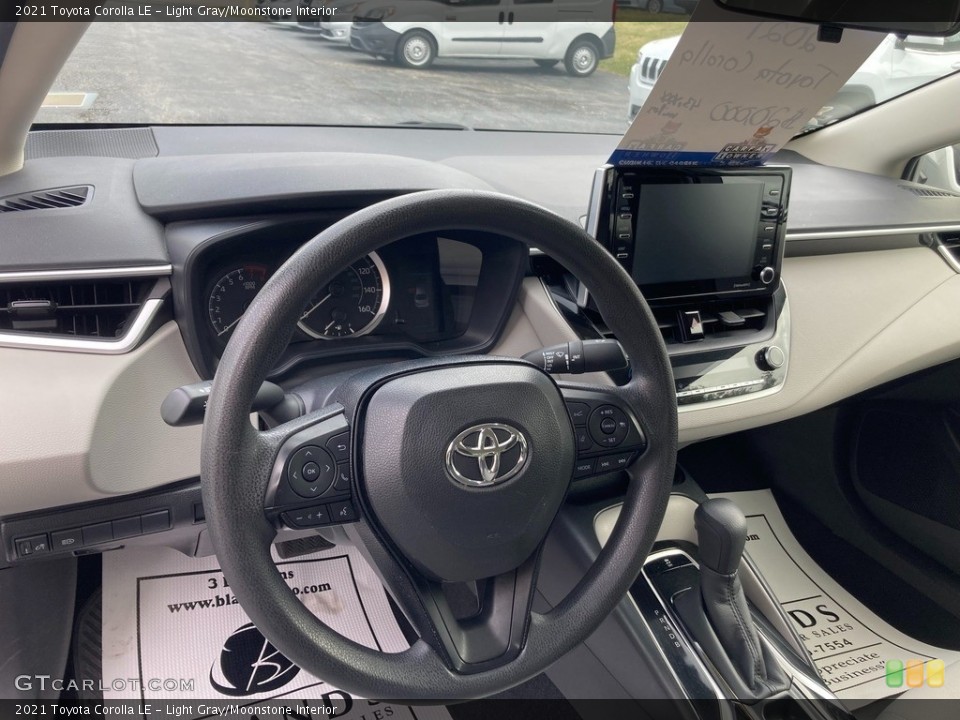 Light Gray/Moonstone Interior Steering Wheel for the 2021 Toyota Corolla LE #145479297