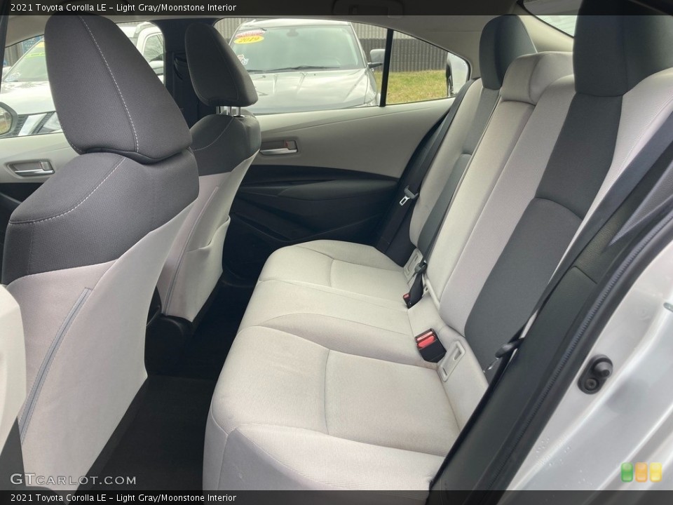 Light Gray/Moonstone Interior Rear Seat for the 2021 Toyota Corolla LE #145479324