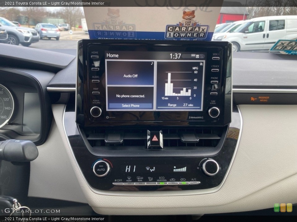 Light Gray/Moonstone Interior Controls for the 2021 Toyota Corolla LE #145479399
