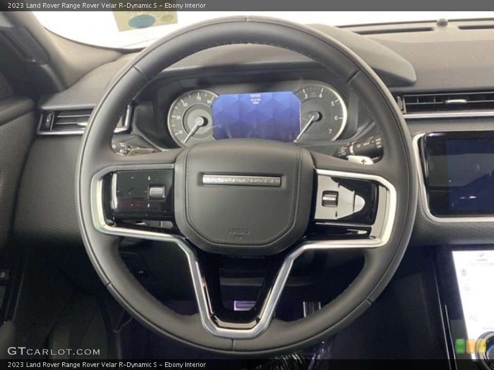 Ebony Interior Steering Wheel for the 2023 Land Rover Range Rover Velar R-Dynamic S #145479438