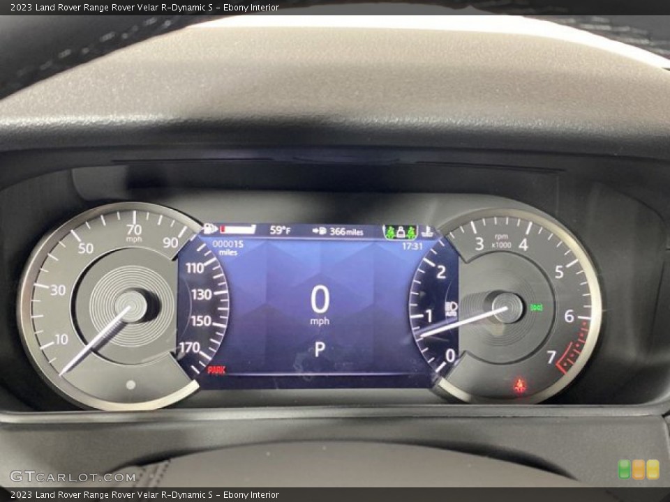 Ebony Interior Gauges for the 2023 Land Rover Range Rover Velar R-Dynamic S #145479495