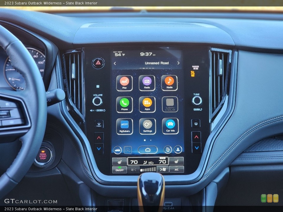 Slate Black Interior Controls for the 2023 Subaru Outback Wilderness #145480542