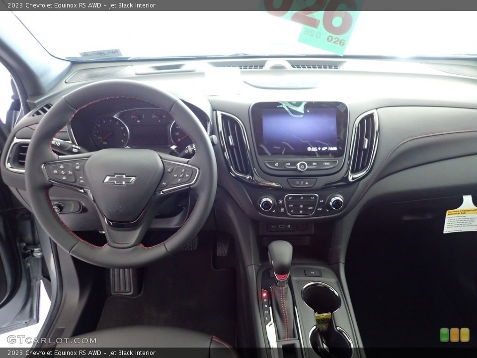 Jet Black Interior Dashboard for the 2023 Chevrolet Equinox RS AWD #145481310