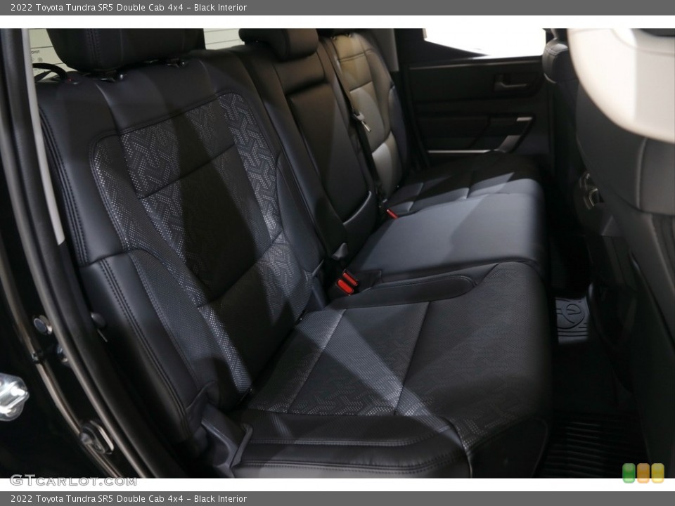 Black Interior Rear Seat for the 2022 Toyota Tundra SR5 Double Cab 4x4 #145481643