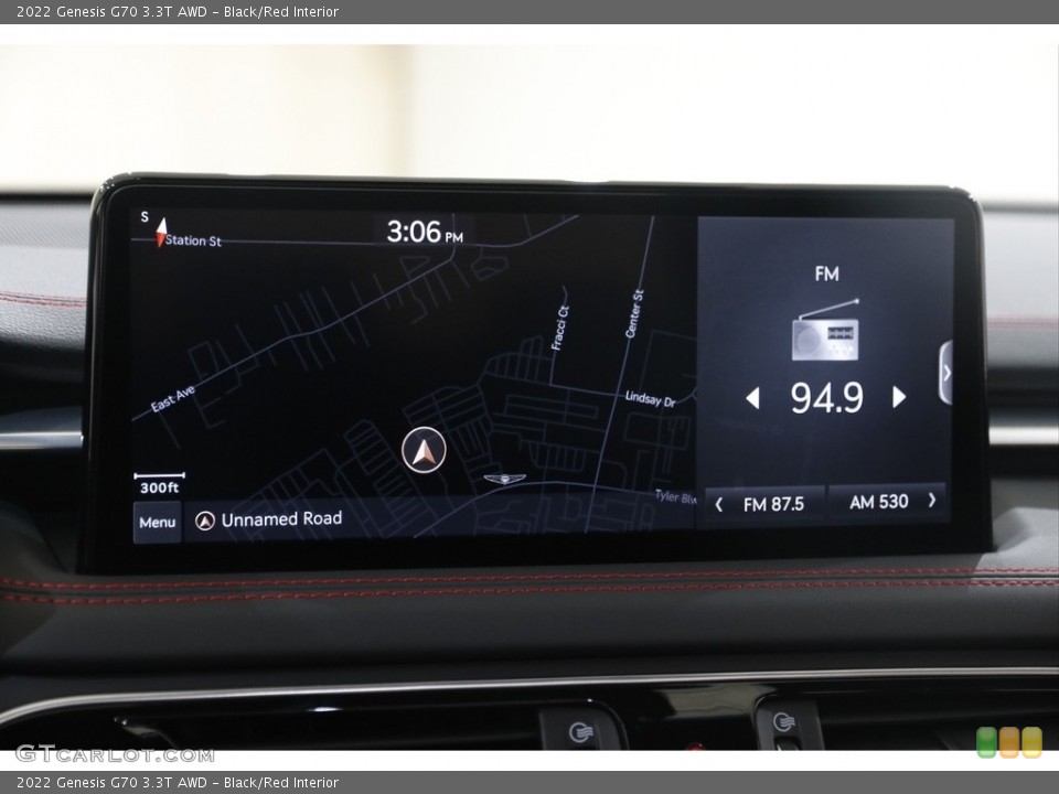 Black/Red Interior Controls for the 2022 Genesis G70 3.3T AWD #145483215