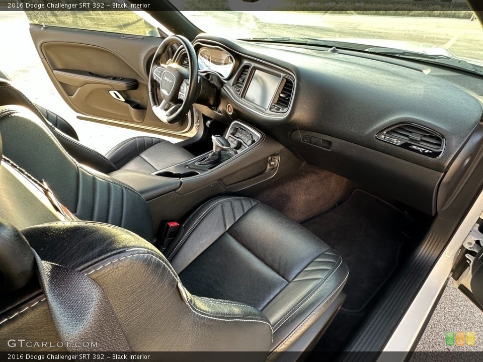 Black Interior Front Seat for the 2016 Dodge Challenger SRT 392 #145483581