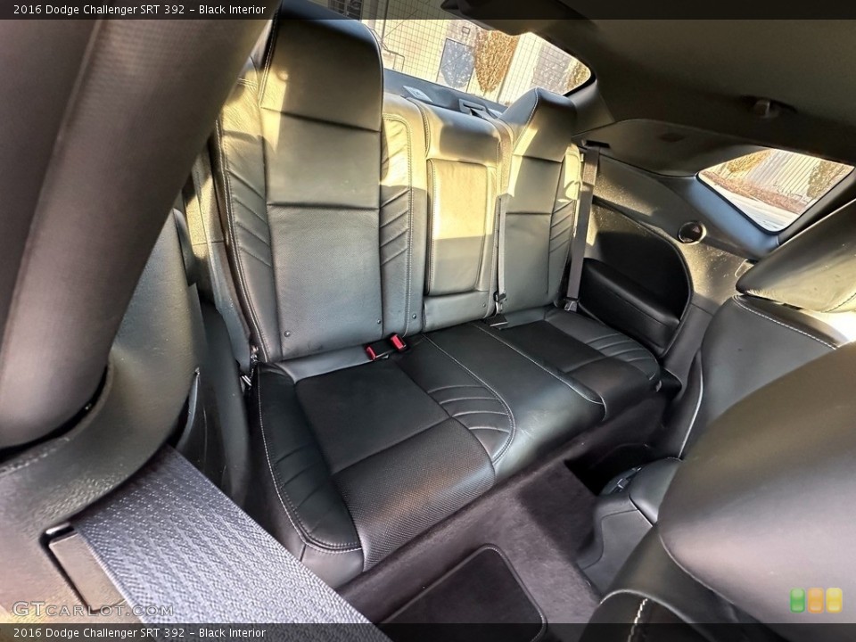 Black Interior Rear Seat for the 2016 Dodge Challenger SRT 392 #145483632