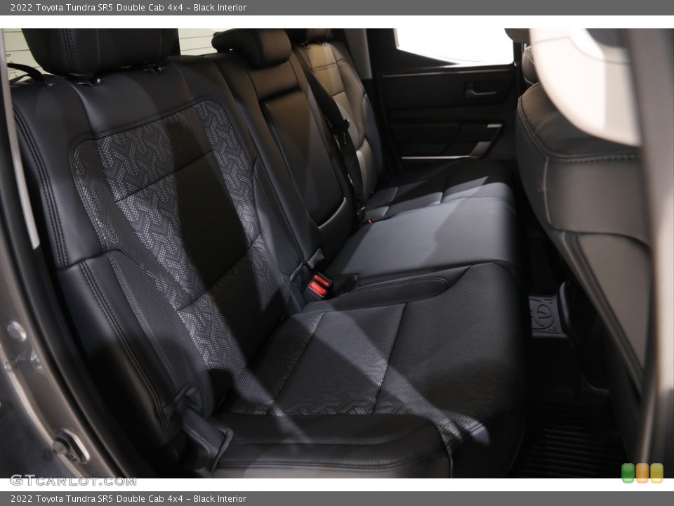 Black Interior Rear Seat for the 2022 Toyota Tundra SR5 Double Cab 4x4 #145484379