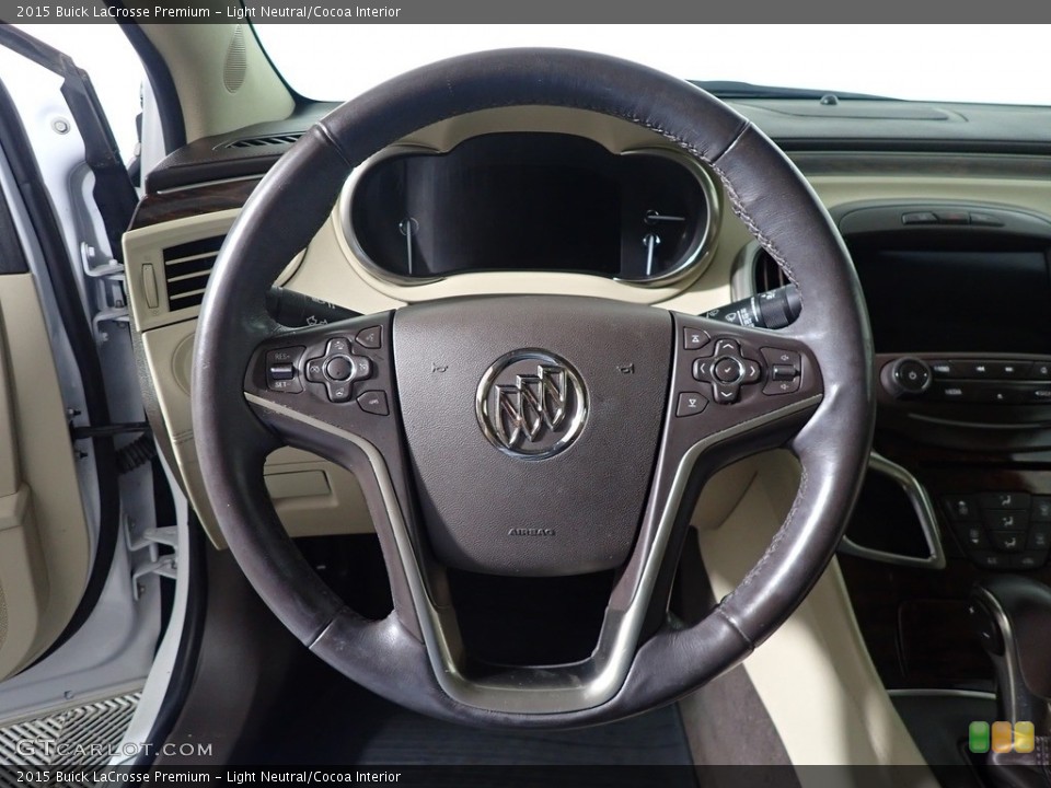 Light Neutral/Cocoa Interior Steering Wheel for the 2015 Buick LaCrosse Premium #145484505