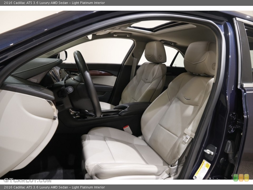 Light Platinum Interior Front Seat for the 2016 Cadillac ATS 3.6 Luxury AWD Sedan #145485084