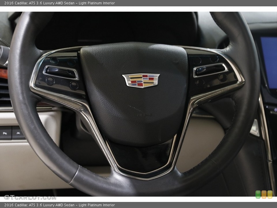 Light Platinum Interior Steering Wheel for the 2016 Cadillac ATS 3.6 Luxury AWD Sedan #145485129