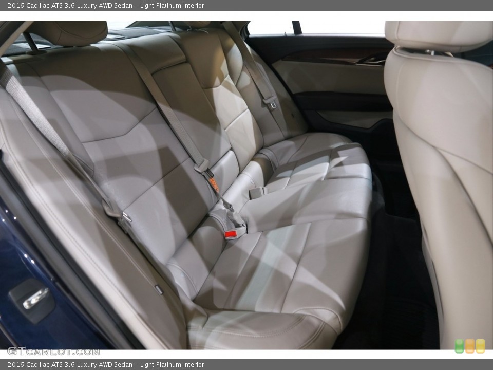 Light Platinum Interior Rear Seat for the 2016 Cadillac ATS 3.6 Luxury AWD Sedan #145485354
