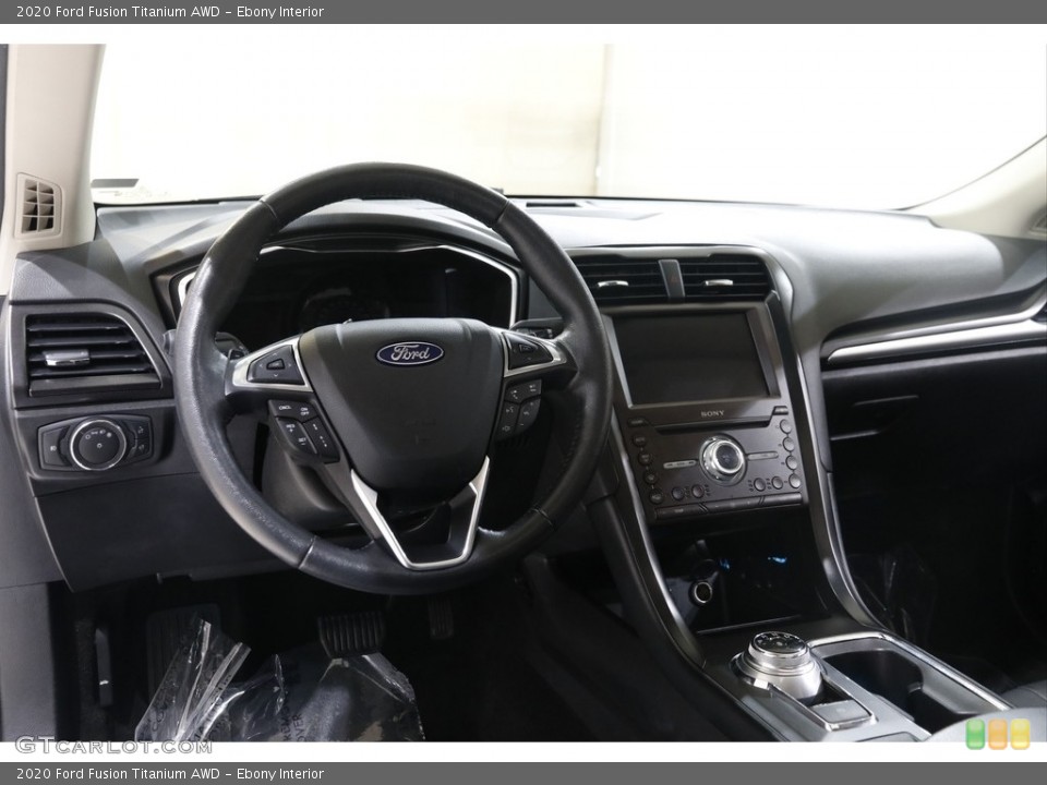 Ebony Interior Steering Wheel for the 2020 Ford Fusion Titanium AWD #145485963