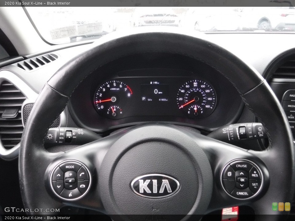Black Interior Steering Wheel for the 2020 Kia Soul X-Line #145486056