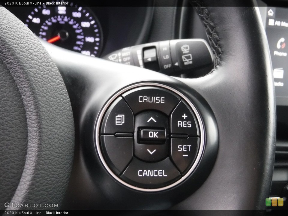 Black Interior Steering Wheel for the 2020 Kia Soul X-Line #145486104