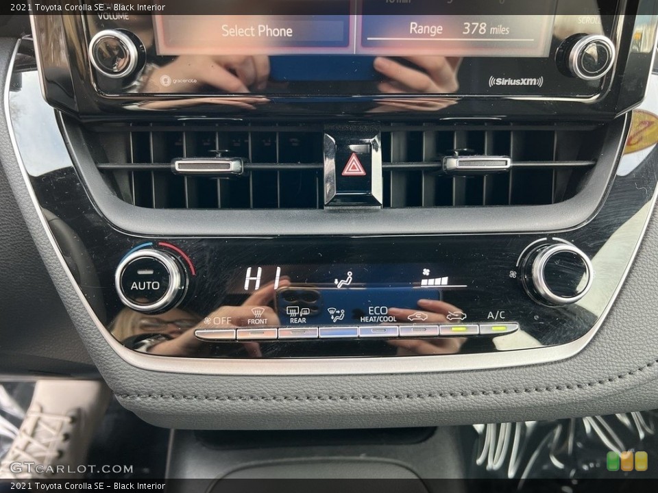Black Interior Controls for the 2021 Toyota Corolla SE #145486398