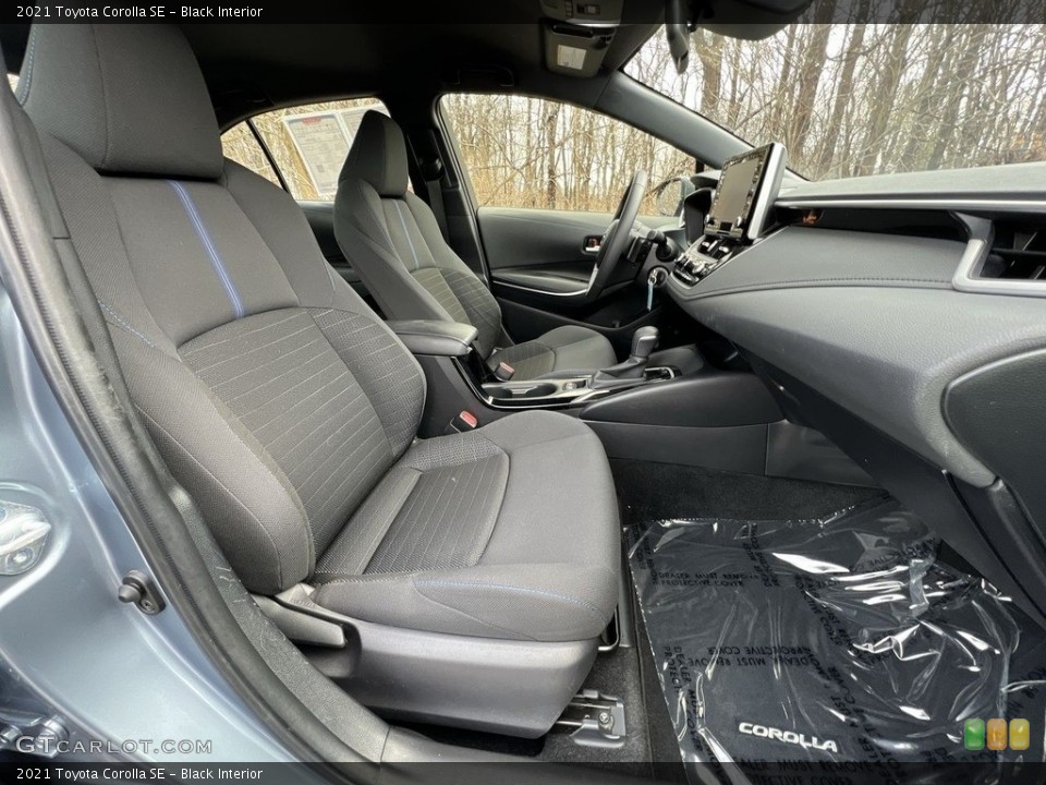 Black Interior Front Seat for the 2021 Toyota Corolla SE #145486542