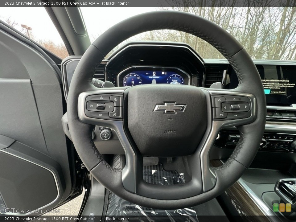 Jet Black Interior Steering Wheel for the 2023 Chevrolet Silverado 1500 RST Crew Cab 4x4 #145488984