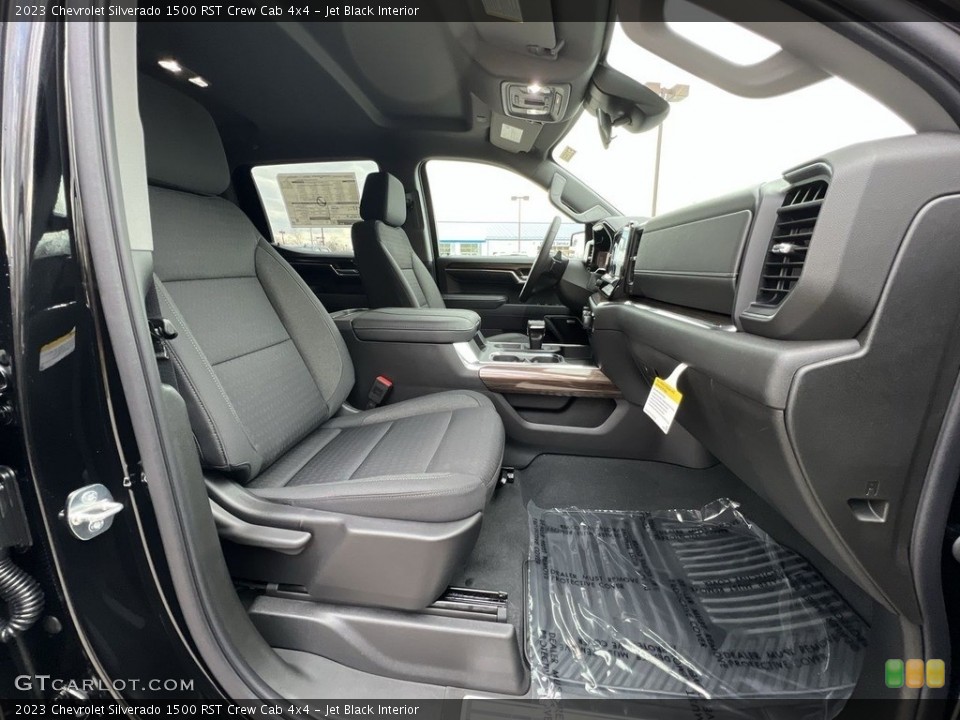Jet Black Interior Front Seat for the 2023 Chevrolet Silverado 1500 RST Crew Cab 4x4 #145489221