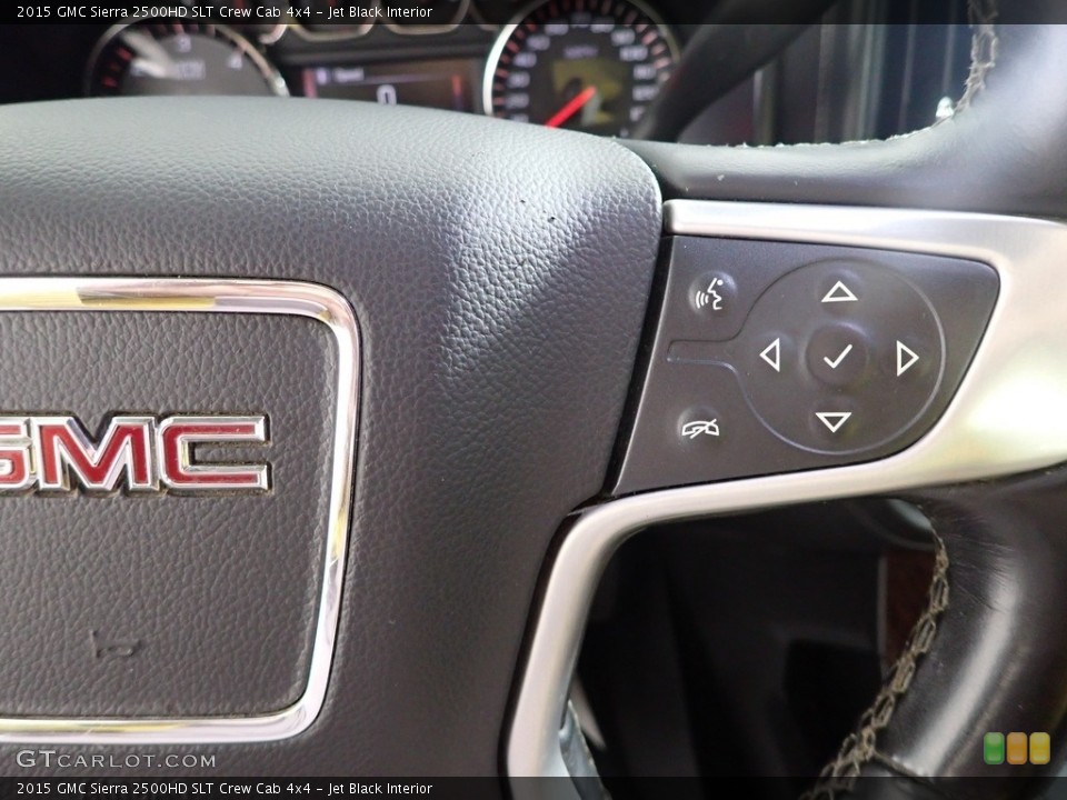 Jet Black Interior Steering Wheel for the 2015 GMC Sierra 2500HD SLT Crew Cab 4x4 #145489905