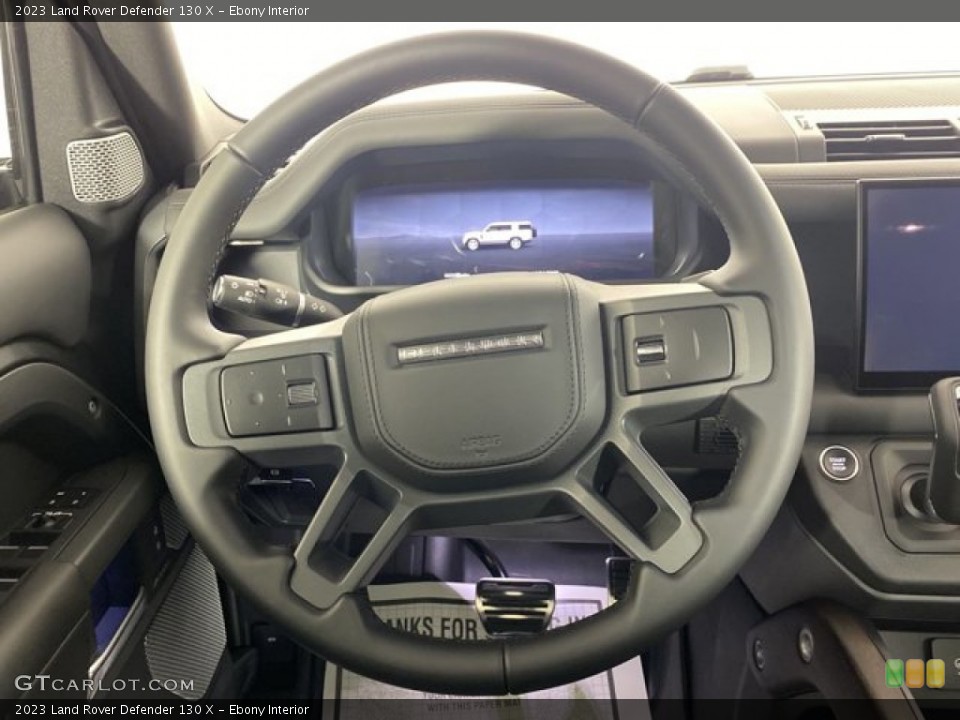 Ebony Interior Steering Wheel for the 2023 Land Rover Defender 130 X #145490031