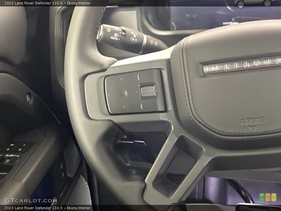 Ebony Interior Steering Wheel for the 2023 Land Rover Defender 130 X #145490046