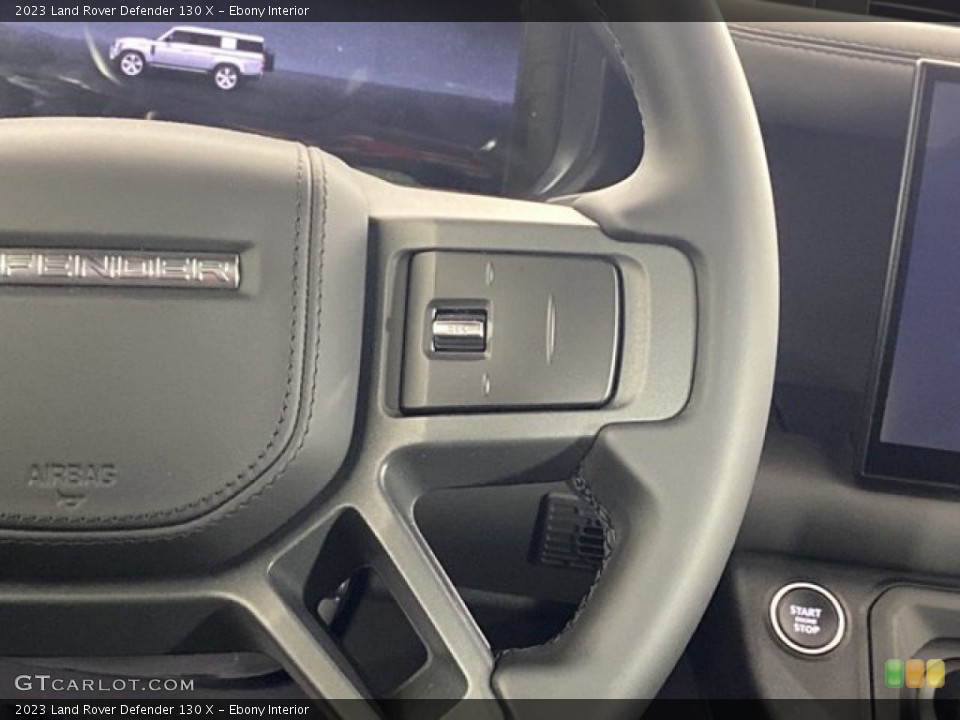 Ebony Interior Steering Wheel for the 2023 Land Rover Defender 130 X #145490064