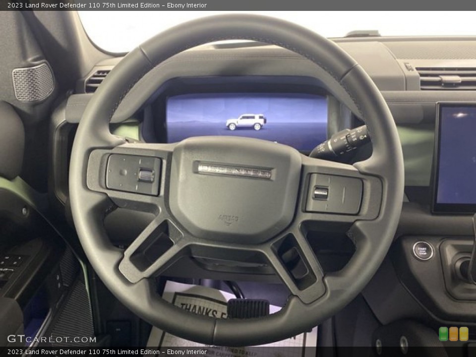Ebony Interior Steering Wheel for the 2023 Land Rover Defender 110 75th Limited Edition #145490550