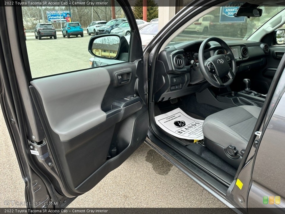 Cement Gray Interior Front Seat for the 2022 Toyota Tacoma SR Access Cab #145491453