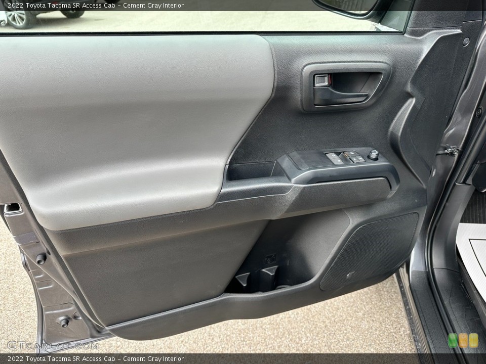 Cement Gray Interior Door Panel for the 2022 Toyota Tacoma SR Access Cab #145491483