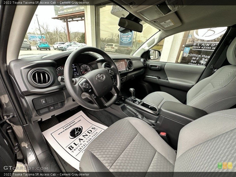 Cement Gray Interior Photo for the 2022 Toyota Tacoma SR Access Cab #145491582