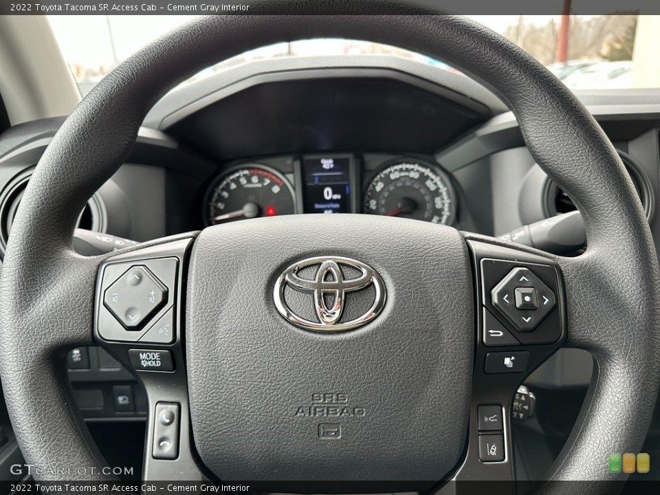 Cement Gray Interior Steering Wheel for the 2022 Toyota Tacoma SR Access Cab #145491633