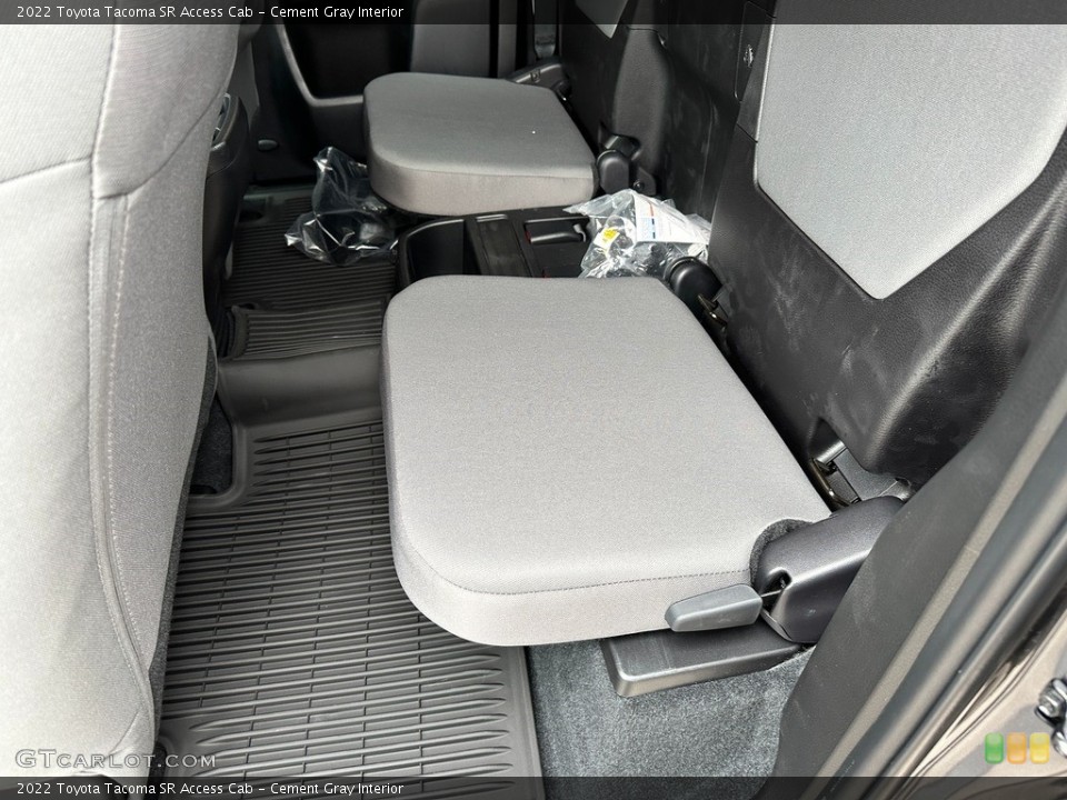 Cement Gray Interior Rear Seat for the 2022 Toyota Tacoma SR Access Cab #145492080